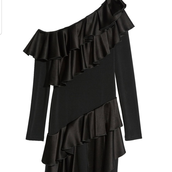 Alice + Olivia Izzy Ruffle One Shoulde… - Picture 3 of 7